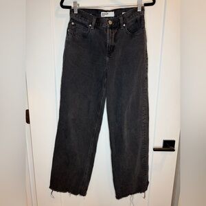 Garage Women's Black Low-Rise Baggy Jeans